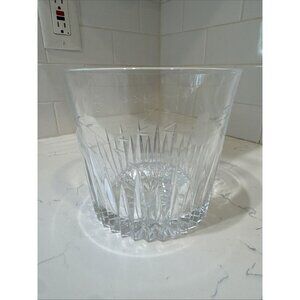 Vintage Heavy PRINCESS HOUSE 1974 Crystal Ice Bucket Heritage Etched Pattern.